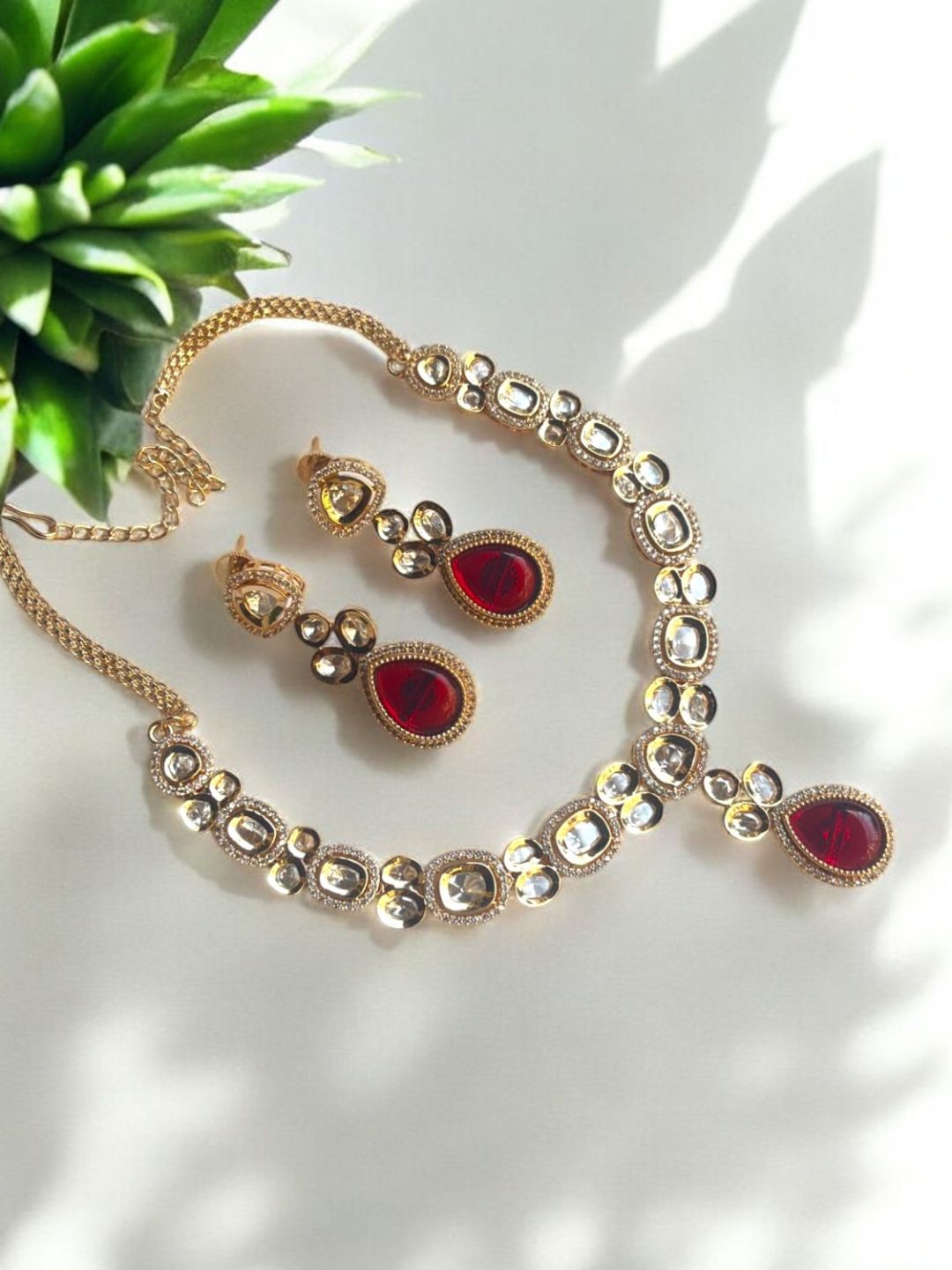 HEENA MUTLTICOLOR KUNDAN JEWELLERY SET