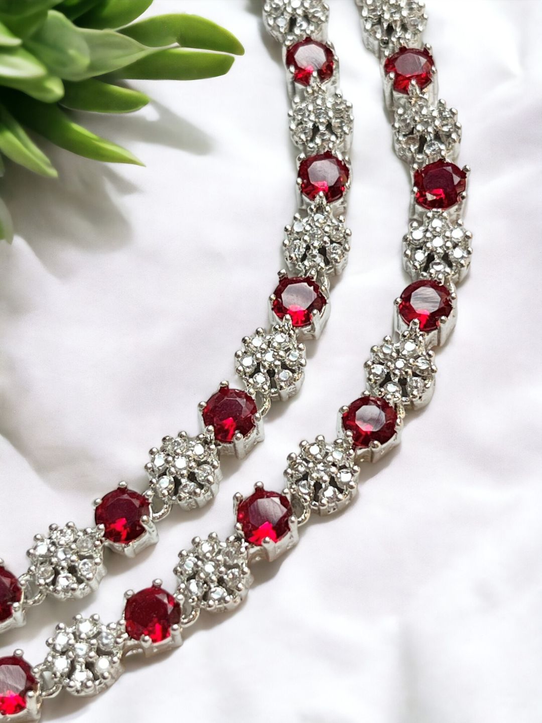 NORAH RUBY ZIRCONIA JEWELLERY SET