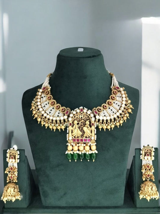 ROSHANARA RAJWADI JEWELLERY SET