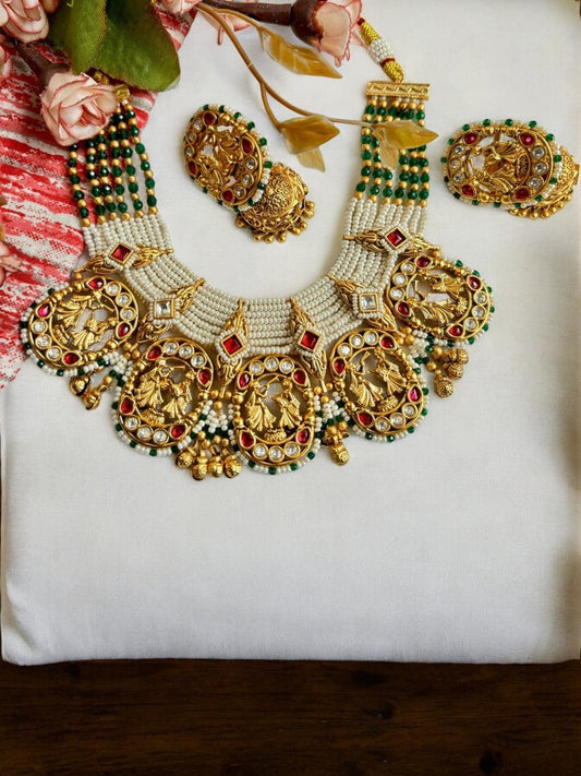 AAKANKSHA RAJWADI JEWELLERY SET