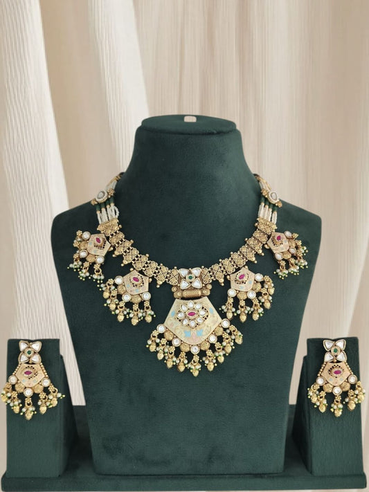 ANEEKA RAJWADI JEWELLERY SET