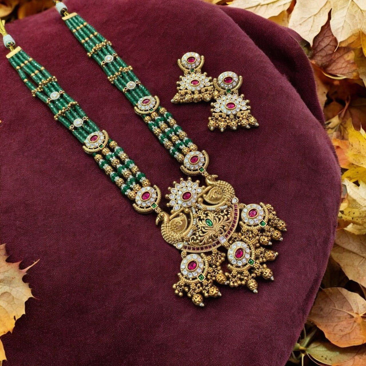 CHANDRAKALA MAHARANI STYLE JEWELLERY SET