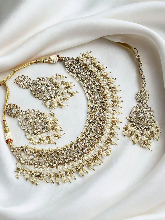 AMAL BEIGE JEWELLERY SET