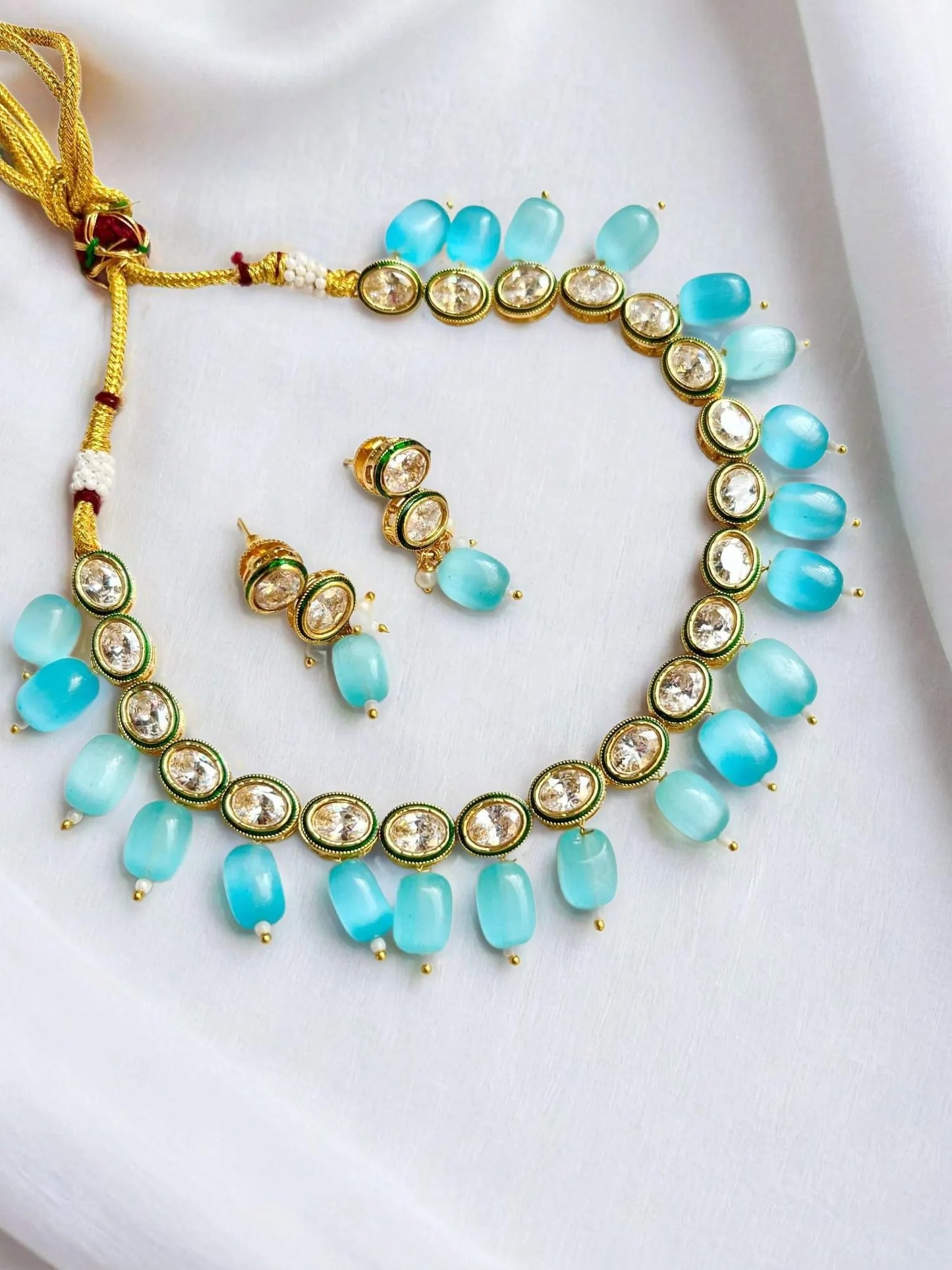 HALA SEA BLUE  NECKLACE SET